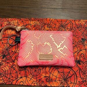 Consuela Coral Snake Print Pouch